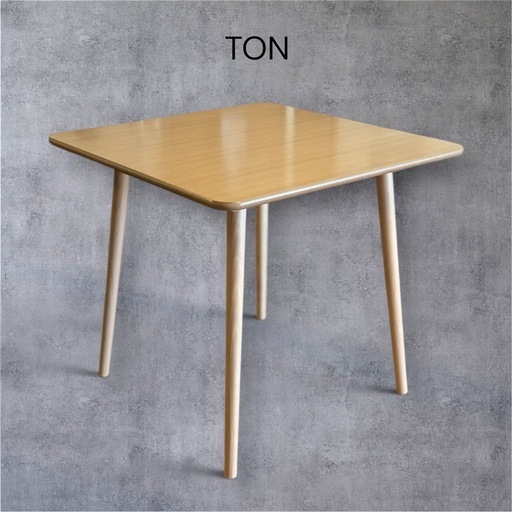 【美品】TON ウィンザーダイニングテーブル 正方形 ナチュラル色