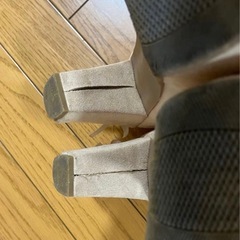 パンプス　編み上げリボン　24センチの画像