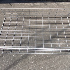 曲げメッキ金網　鉄筋金網　コーナー　柵　害獣柵　新品　どぶ漬けメッキ　ドッグラン　エクステリア　DIYの画像