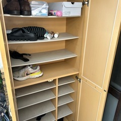 ミラーシューズボックス  下駄箱の画像