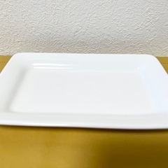 【決まりました】長角皿　スクエアプレート 白の画像