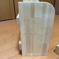 手作り木製ラックの画像