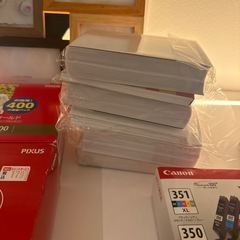 【まとめ売り】Canon 写真用紙＆インクセット／今週中引き取り限定の画像