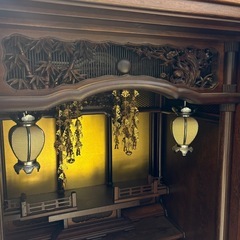 大型仏壇  幅約82cm×奥行約70cm×高さ約173cmの画像