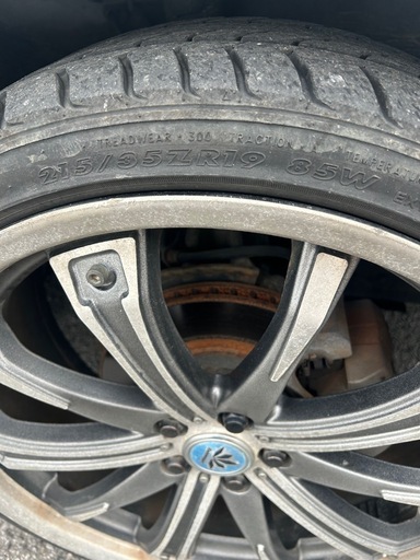 タイヤホイールセット215/35zr19 プリウスに使用していました