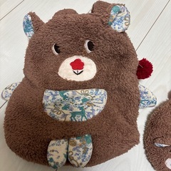 赤ちゃん　もこもこスリッパ　リュックの画像