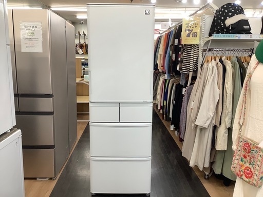 SHARP 5ドア冷蔵庫 SJ-X417J-W