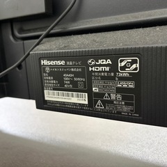 ハイセンス　40インチ　40A40H　fire tv stick 付きの画像