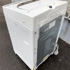 札幌市内配送可 美品 21年製 東芝 TOSHIBA 6kg 全自動洗濯機 AW-6GM1-W グランホワイトの画像