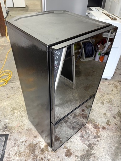 札幌市内配送可 【6ヵ月保証付き】 美品 21年製 TWINBIRD ツインバード 110L 2ドア冷蔵庫 HR-FJ11B ミラーデザイン