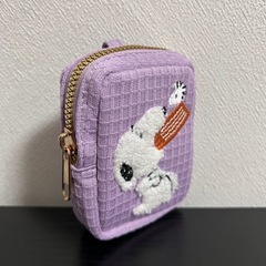 スヌーピー カラビナ付き ミニポーチ 2種×3セットの画像