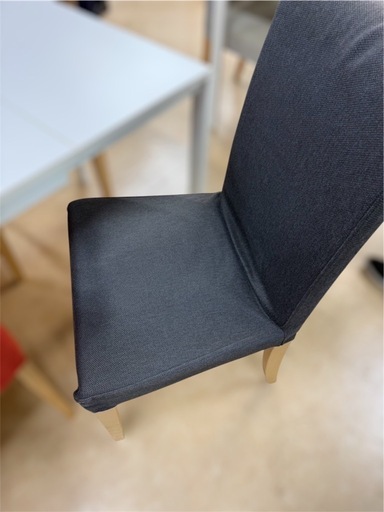 IKEA 伸長ダイニングテーブル　ホワイト×ダイニングチェア4脚セット