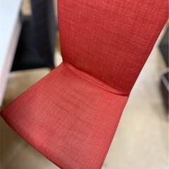 IKEA 伸長ダイニングテーブル　ホワイト×ダイニングチェア4脚セットの画像