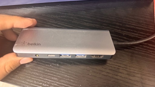 [値下げ] Macbook pro 13 2020 (M1)韓国版「belkinマルチポート付！」