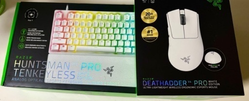 パソコン RAZER DEATHADDER V4 PRO& RAZER HUNTSMAN V3PRO
