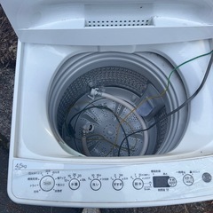 縦型洗濯機 4.5kg ホワイトの画像