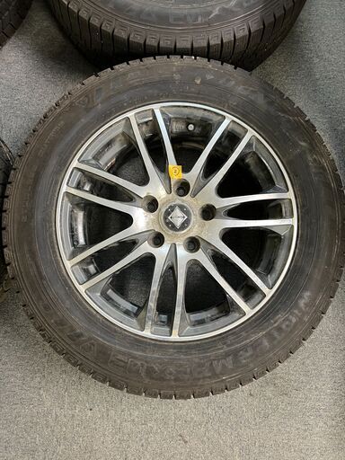 【T00048】205/60R16 WEDS RIZLEYアルミホイール＆タイヤ4本セット（スタッドレス/ダンロップ　ウィンターマック