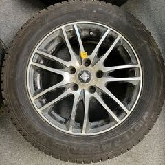 【T00048】205/60R16 WEDS RIZLEYアルミホイール＆タイヤ4本セット（スタッドレス/ダンロップ　ウィンターマックス03）　　の画像