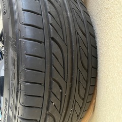 【超美品！】220系 クラウン RS 純正ホイール 18インチ スパッタリング メッキ PCD114.3 5穴 GOODYEAR 2025年製 バリ溝 純正流用ド定番！！の画像