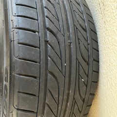 【超美品！】220系 クラウン RS 純正ホイール 18インチ スパッタリング メッキ PCD114.3 5穴 GOODYEAR 2025年製 バリ溝 純正流用ド定番！！の画像