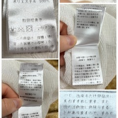 CHICO 五分袖シアーメロウブラウスL透け感ホワイト☆の画像