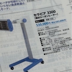 遠赤外線　セラピア3300の画像