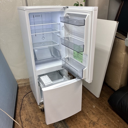 【?買取市場 6ヶ月保証】S145 ⭐ TOSHIBA ❘ 東芝 2ドア冷蔵庫 (153L・右開き）21年製 GR-T15BS ⭐動作