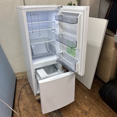 【🐤買取市場 6ヶ月保証】S145 ⭐ TOSHIBA ❘ 東芝 2ドア冷蔵庫 (153L・右開き）21年製 GR-T15BS ⭐動作確認済⭐クリーニング済の画像