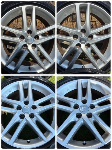 お取引き中、⭐️?200系クラウン純正18インチ×レグノサマータイヤ?⭐️225/45R18、18×8J、+45、5H×pcd114.