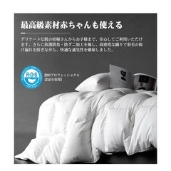 新品未使用❣️ 羽毛布団 シングル 掛け布団 春秋用 150×210cmの画像