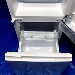 ★クリーニング品　1ヵ月間動作保証付き★シャープ　SHARP 2ドア冷凍冷蔵庫　179L SJ-D18H-W 2022年製★1オーナー　美品の画像