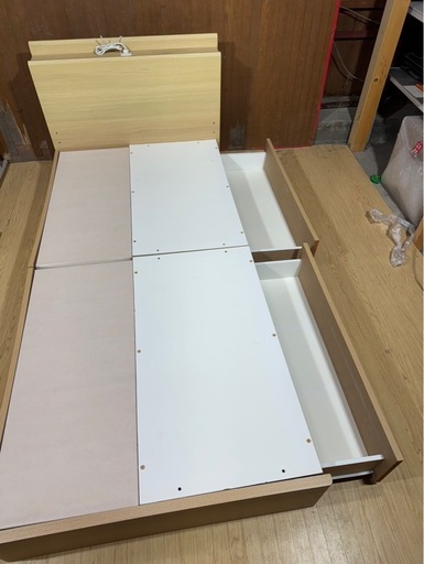 C2312 シングルベッドフレーム 引き出し付き