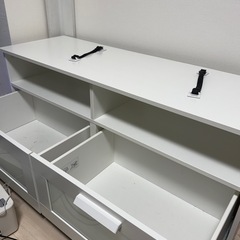 【24日25日20時以降引き取りのみ】イケア　
テレビ台　白の画像