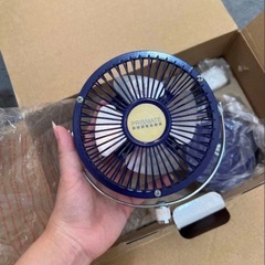 【やまだ6926様決定】 2WAYクリップ＆デスク　アロマファン　ゆるりmini WH ブルー　扇風機の画像