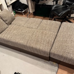 【取引者決定】ソファーベッド　オットマン　クッション　モダンデコの画像