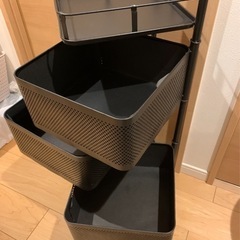 キッチンワゴン キャスター付きの画像