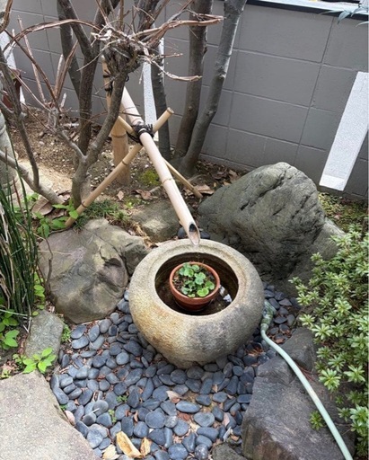 本日3/24のみ！引取限定 　石灯籠  水鉢  石製  セット