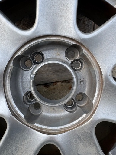 15インチ 6.5j +38 100 マルチ　 アルミホイール　ブリジストン　165/45r15