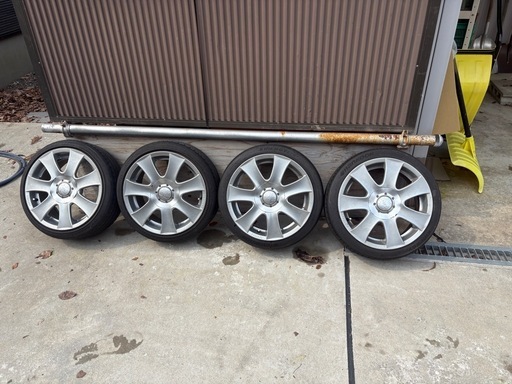 15インチ 6.5j +38 100 マルチ　 アルミホイール　ブリジストン　165/45r15