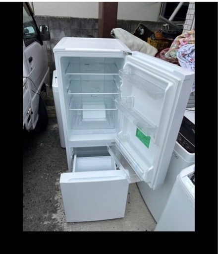 NO B949?福岡市内配送設置無料✨?yselect YRZF15J ヤマダオリジナル ２ドア冷蔵庫 (156L・右開き) ホワイト