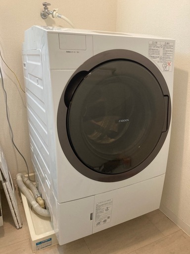 ※3/29まで※【業者歓迎・即引取希望】東芝ドラム式洗濯機 TW127X8 2019年 取り外し搬出込み