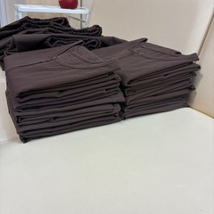 トワテック鍼灸患者着 フリーサイズ（ブラウン）【まとめ売り】の画像