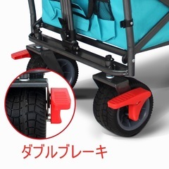 キャリーワゴン　折りたたみワゴン　2WAYハンドル＆カゴ付き 新品未使用の画像