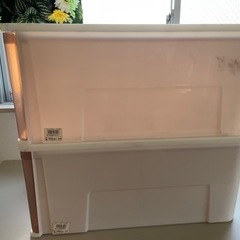 収納ケース2個　折りたたみラック1個　合計3個セットの画像