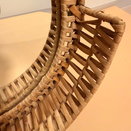 IKEA イケア  SOMMARBO ソマルボー ミラー, 籐, 53x76 cm