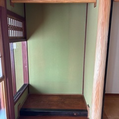 床の間の横の障子　横長の画像