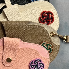 水引梅結び付きメガネケース作りの画像