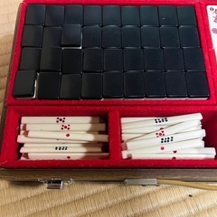 ミズノ丸一 麻雀牌セット 薩商工芸ケース 任天堂説明書の画像