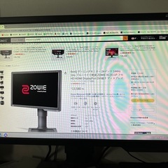 ゲーミングPCとゲーミングモニター売りの画像