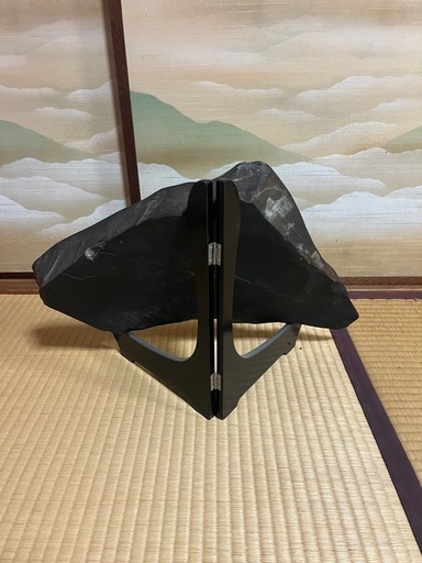 大型 水石 鑑賞石 台座付 約50cm 和室・インテリアに